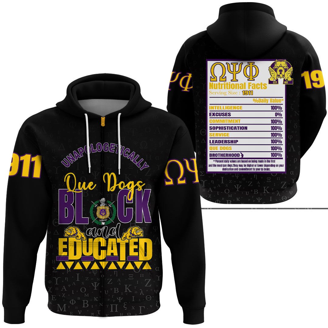 Wonder Print Shop Clothing – Omega Psi Phi Zip Hoodie