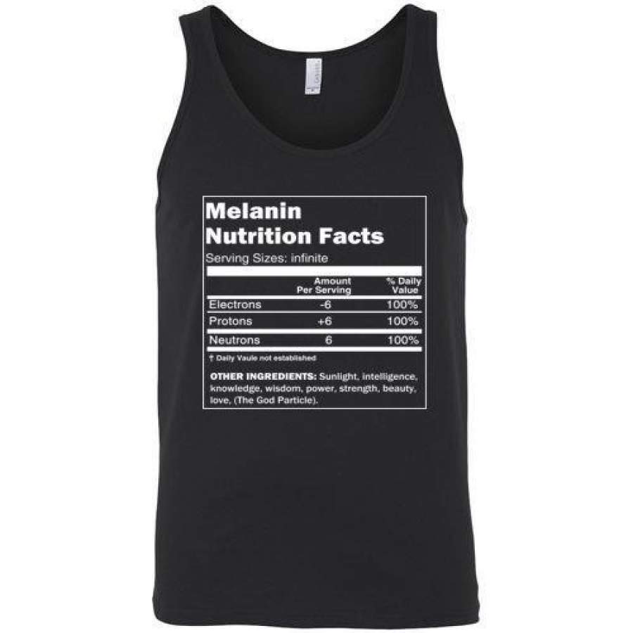 Melanin Nutrition Facts Tank Annie Arts Shop