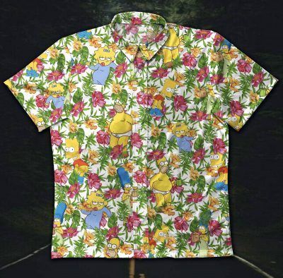 Gettyshirt Simpson Gt Vintage Cotton Mens Hawaii Ha39886