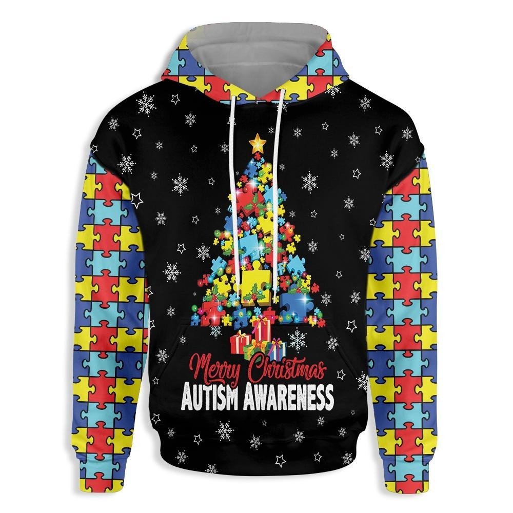 Autism Awareness Christmas 3D All Over Print | For Men & Women