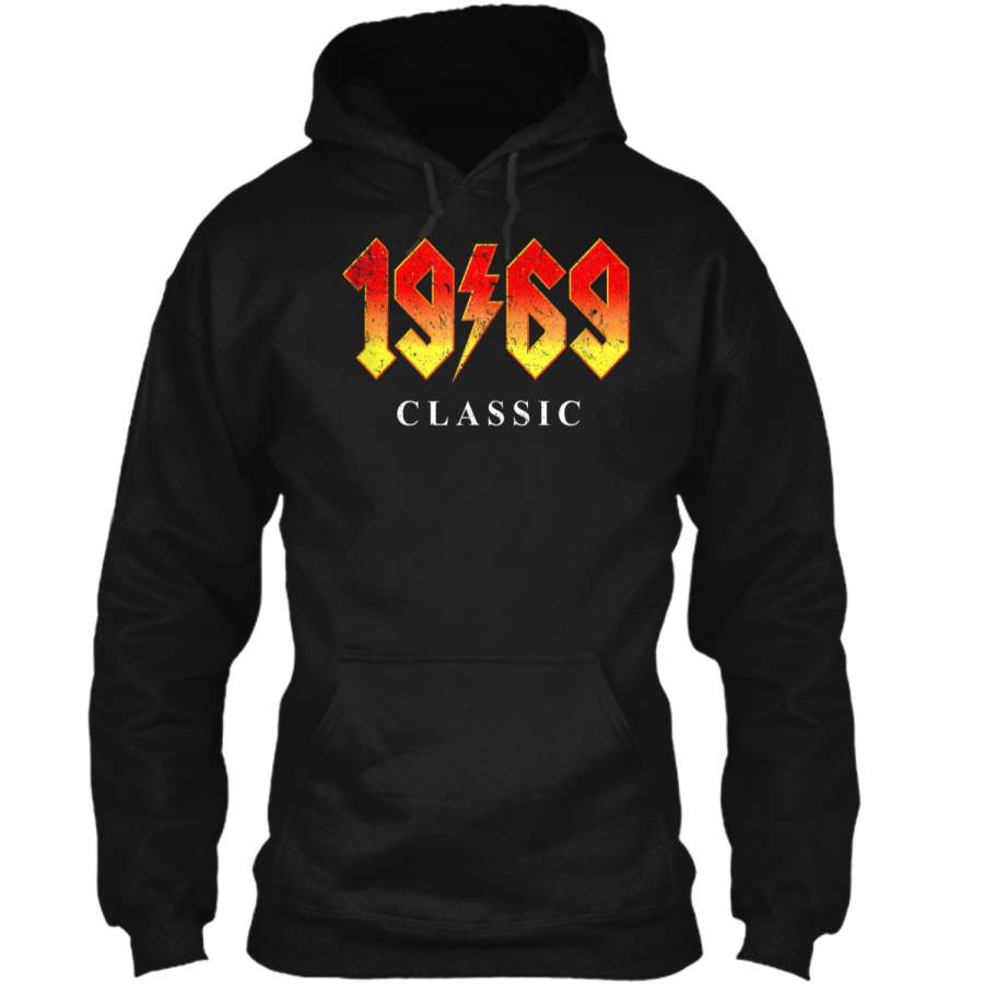 50th Birthday Gift 1969 Classic Rock Legend Pullover Hoodie 8 oz