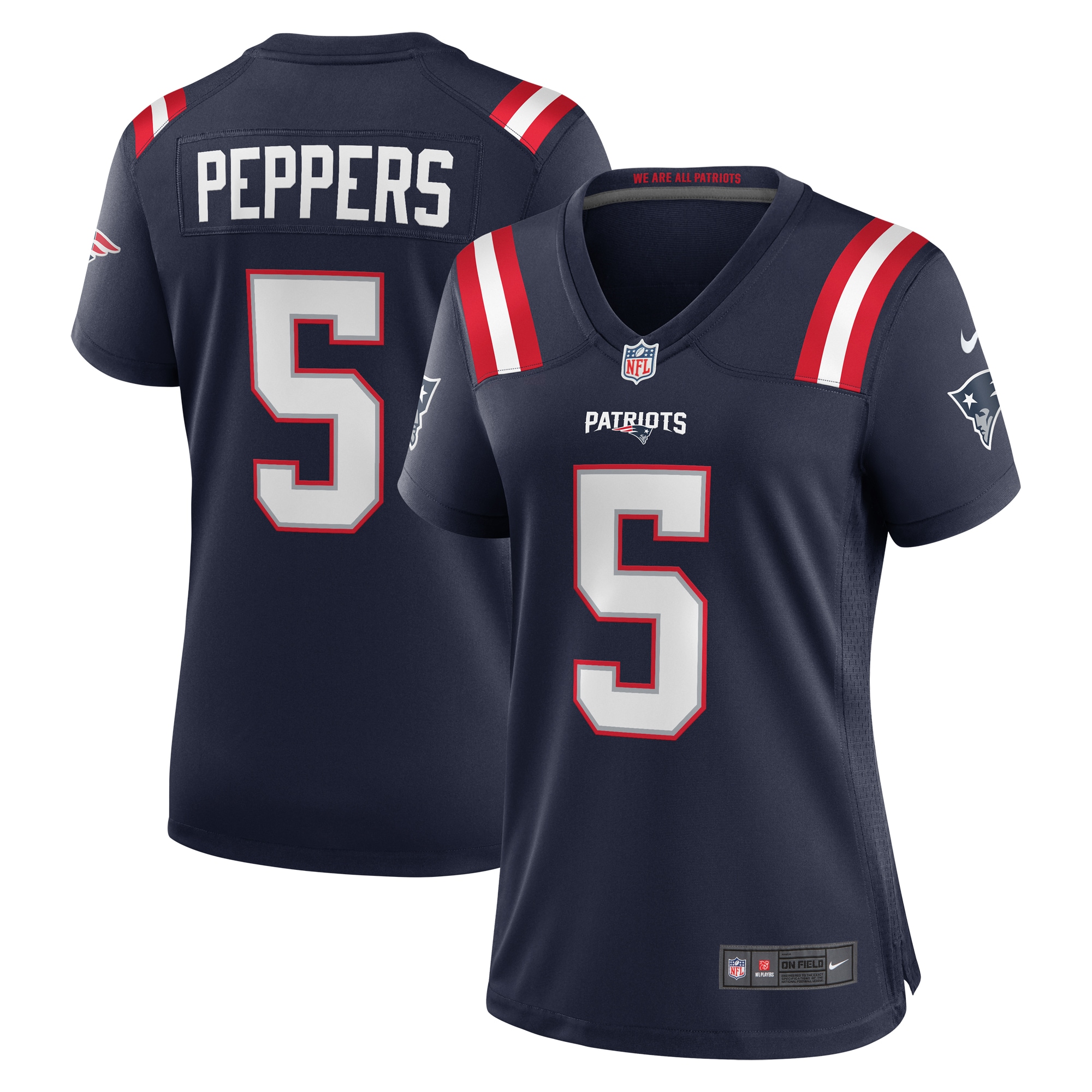 Women’s New England Patriots Jabrill Peppers Navy Game Player Jersey