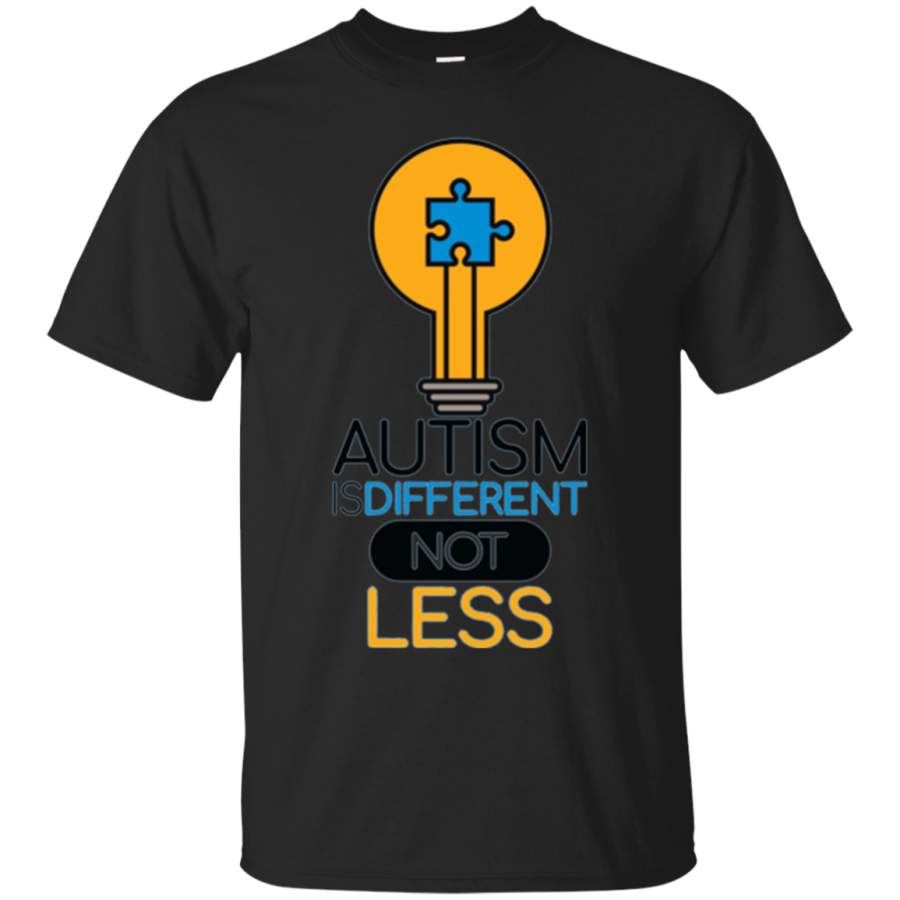 AGR Autism Awareness Shirt It’s Different Not Less Puzzle Piece