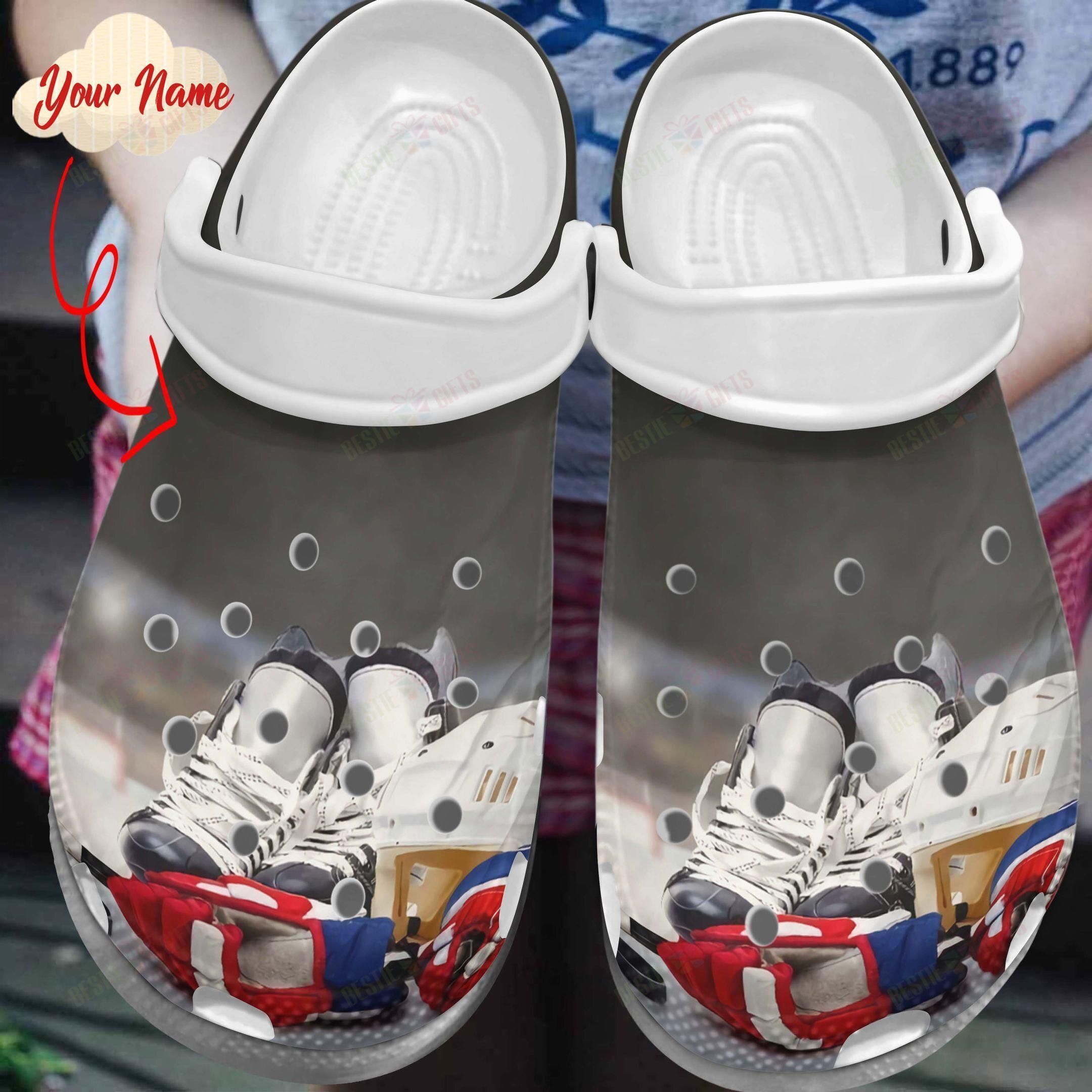 Ice Hockey Crocss Classic Clog Personalized Ice Hockey Is My Favourite Sport Shoes For Men Women Kids