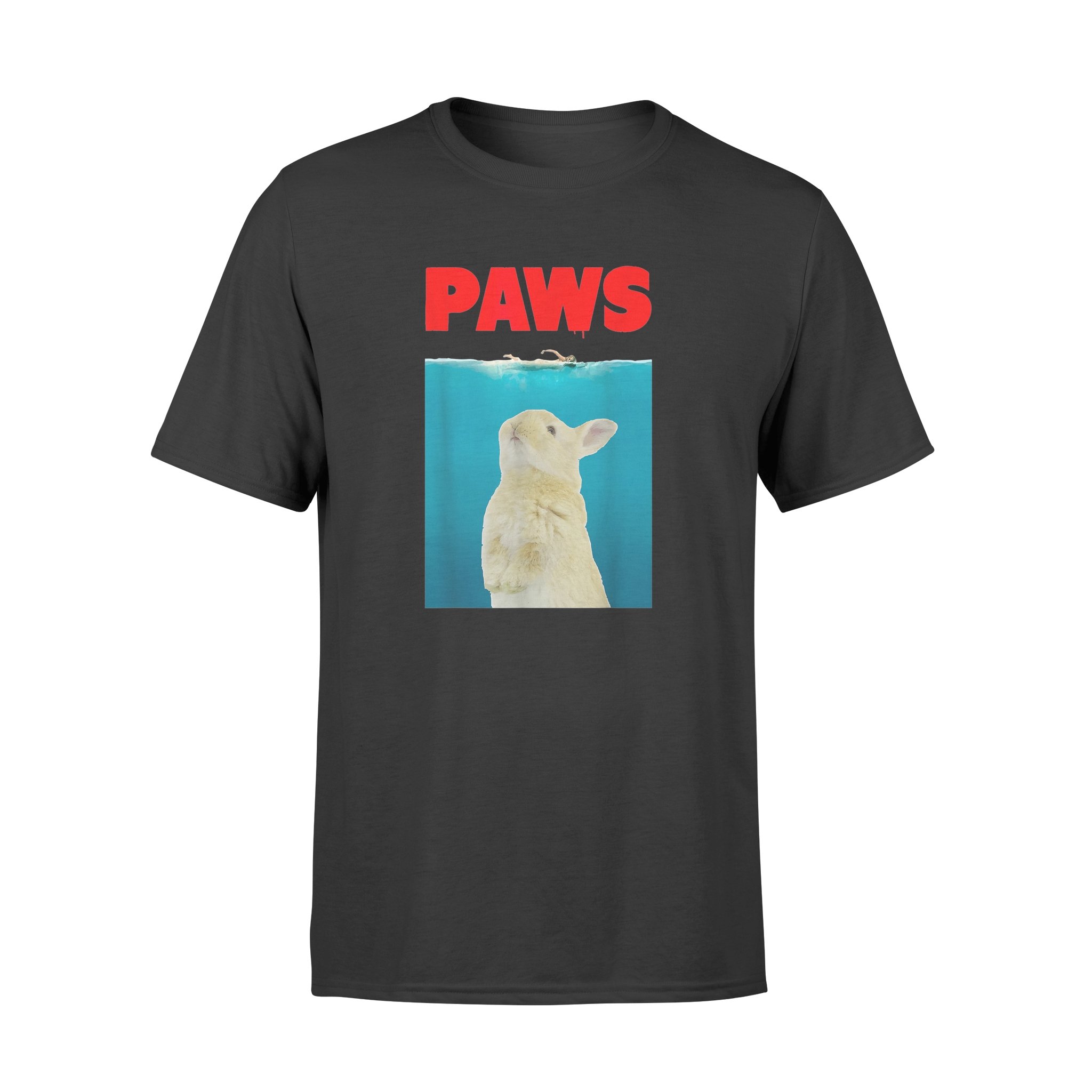 Paws Bunny T-Shirt Funny Parody | Rabbit Lover Gifts – Standard T-Shirt