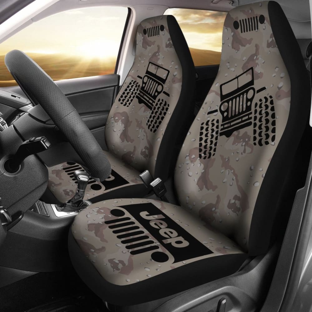 Jeep Offroad – Seat Cover Black Camouflage Desert 101819