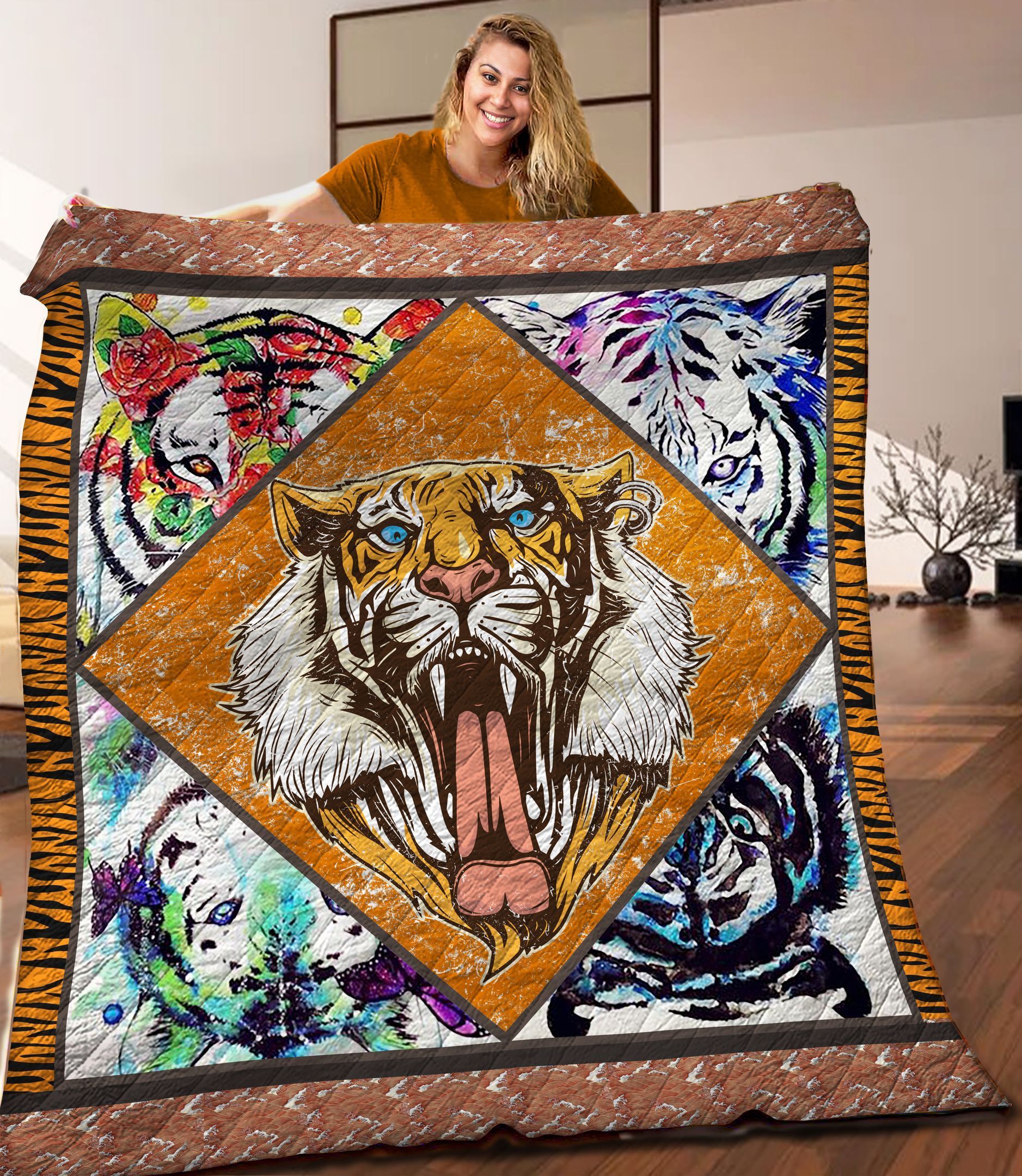 Tiger Quilt Blanket C9B290214MI