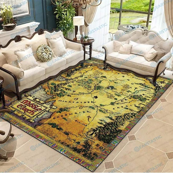 middle earth map rug