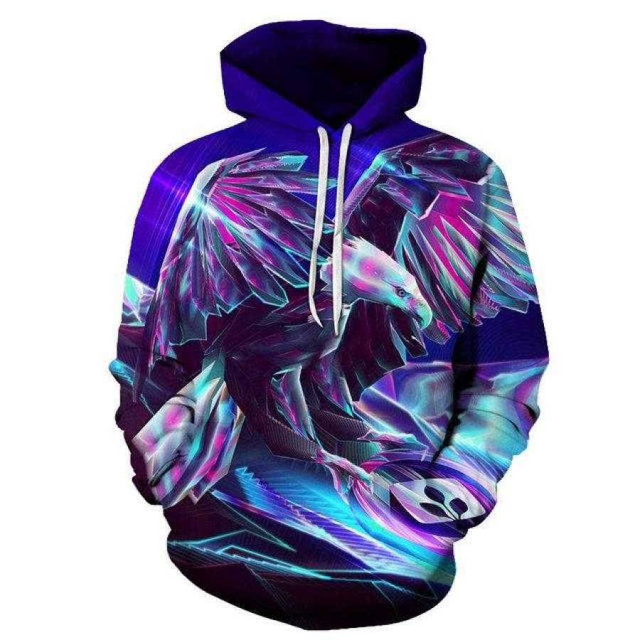 Cool Eagle 3D Brand Hoodies Animal Printed Sweatshirts Men Women Pullover Hooded Tracksuits Autumn Fashion Casual Boy Hoodie