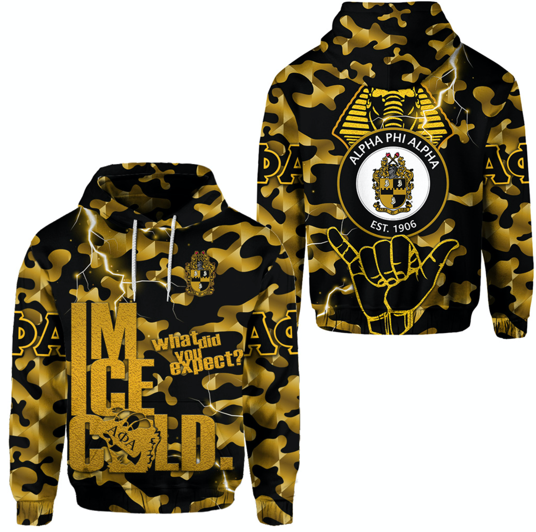 Alpha Phi Alpha Fraternity Hoodie Camouflage Vibes – Ice Cold No.1 Lt8