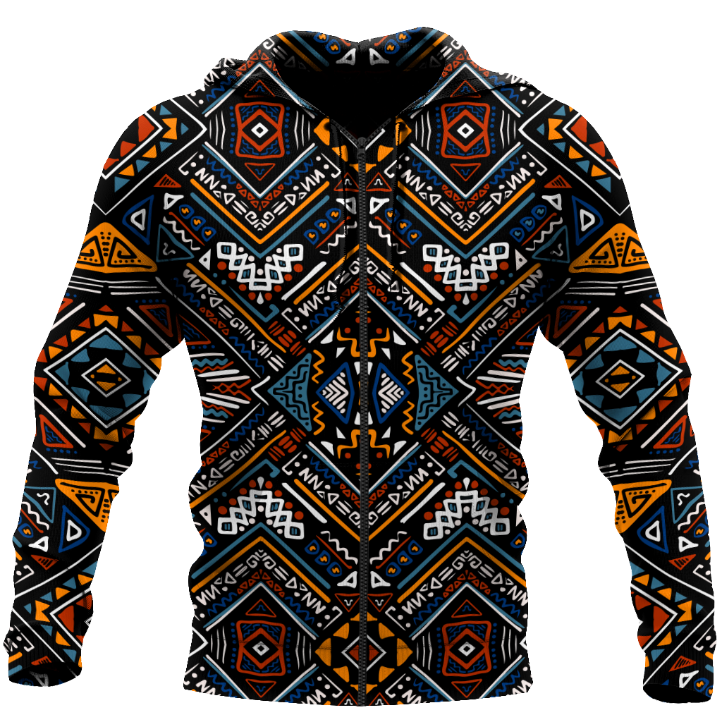 African Dashiki Pattern Hoodie