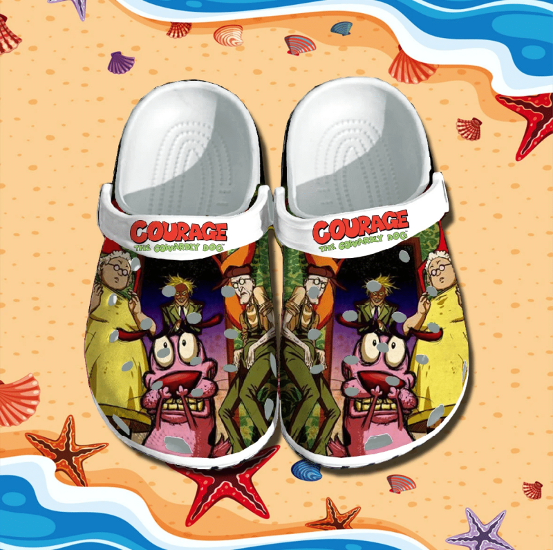 Courage the Cowardly Dog Crocs Clog Shoes 2