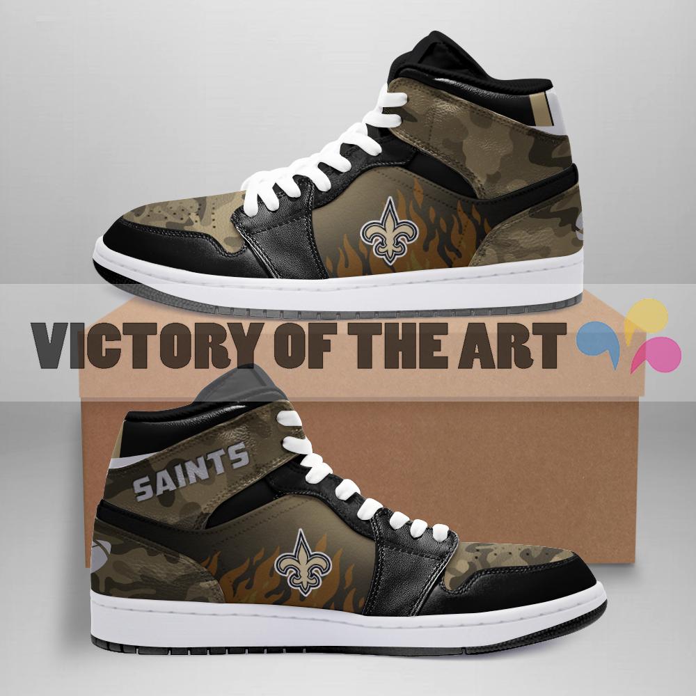 Pro Shop Camo Logo New Orleans Saints Jordan Sneakers