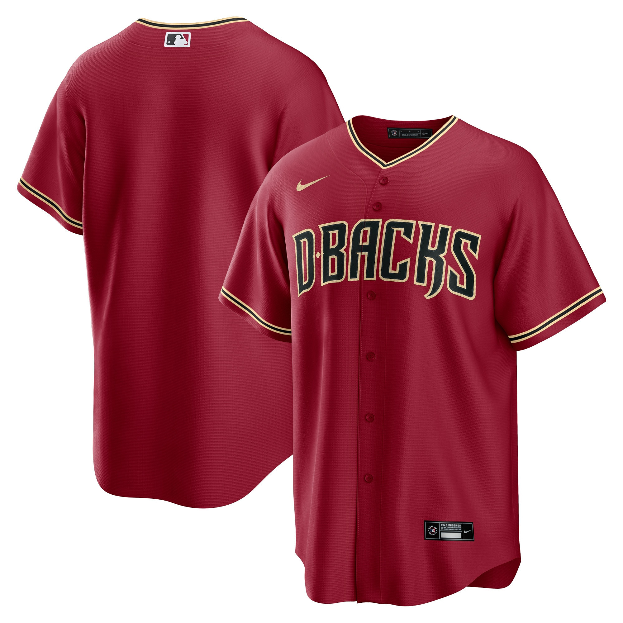 Arizona Diamondbacks Alternate Replica Team Jersey – Red MLB