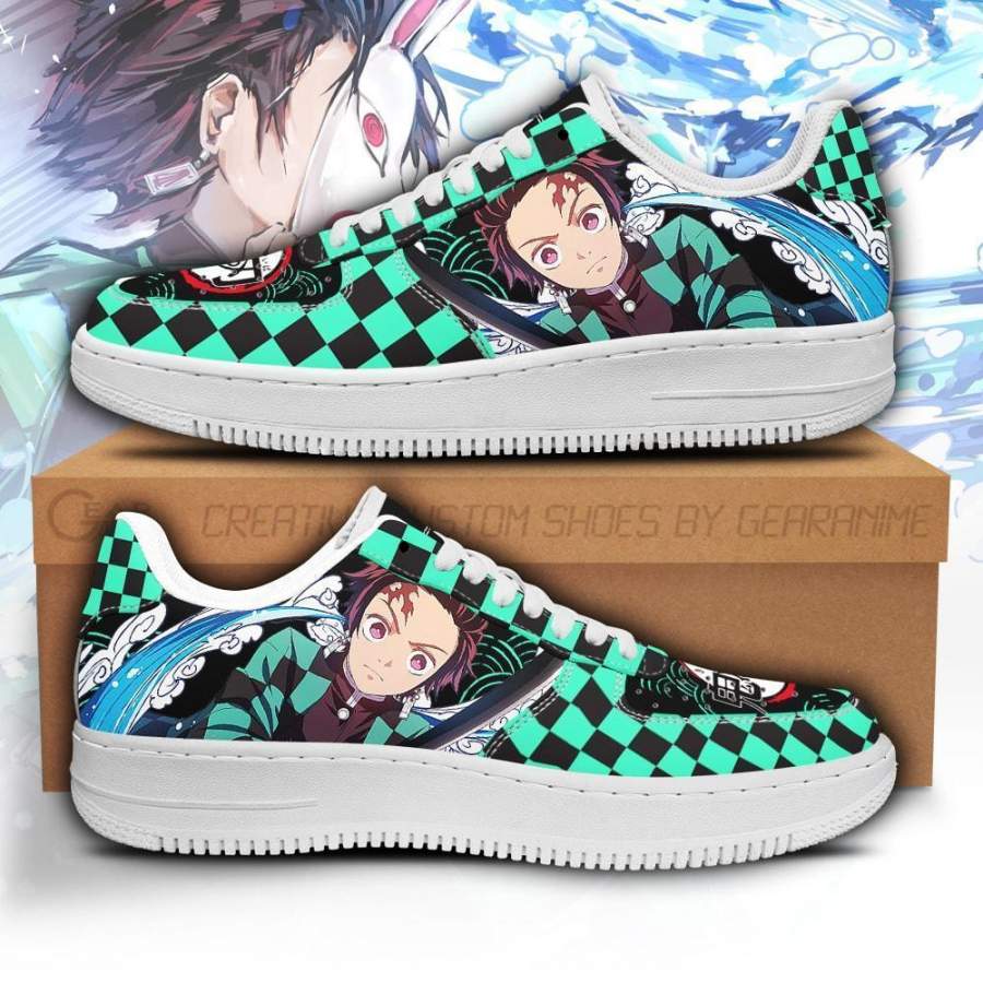 Tanjiro Air Sneakers Custom Demon Slayer Anime Shoes Fan PT05