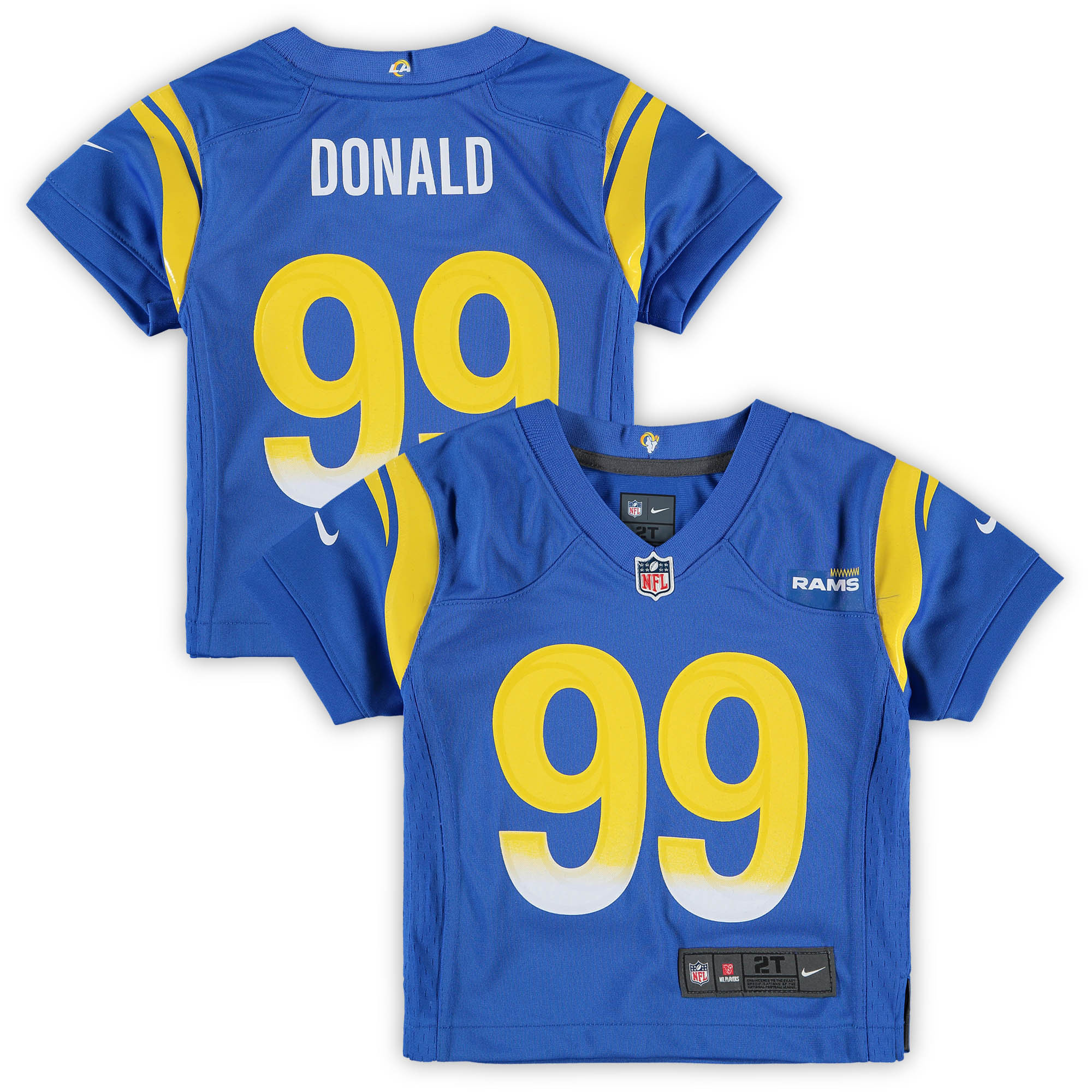 Aaron Donald Los Angeles Rams Toddler Game Jersey – Royal NFL