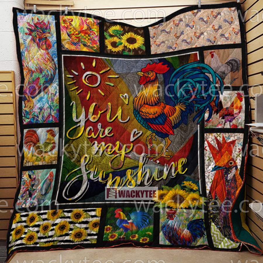 You Are My Sunshine 3D Chicken Quilt Blanket