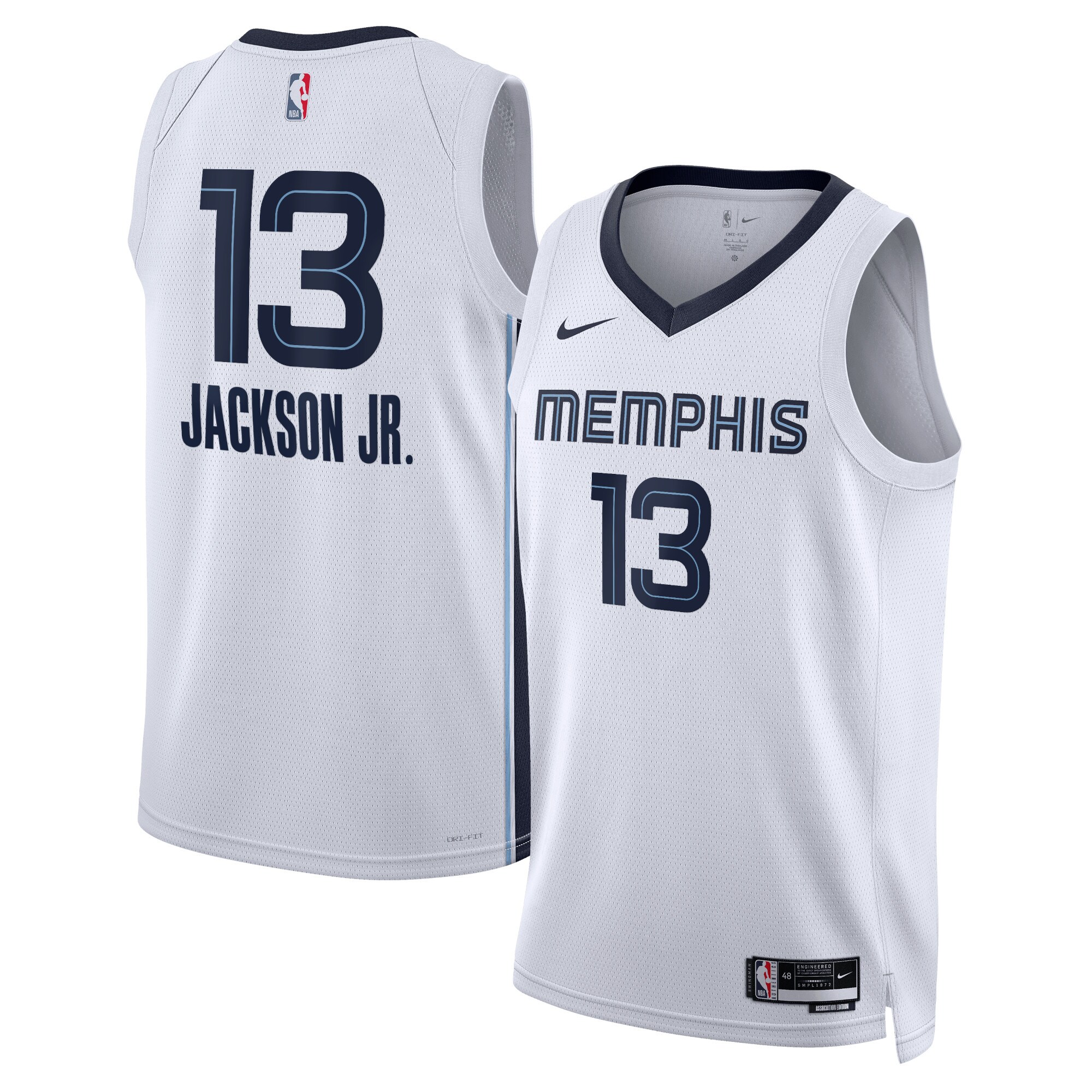 Memphis Grizzlies Association Edition Swingman Jersey – White – Jaren Jackson Jr. – Unisex