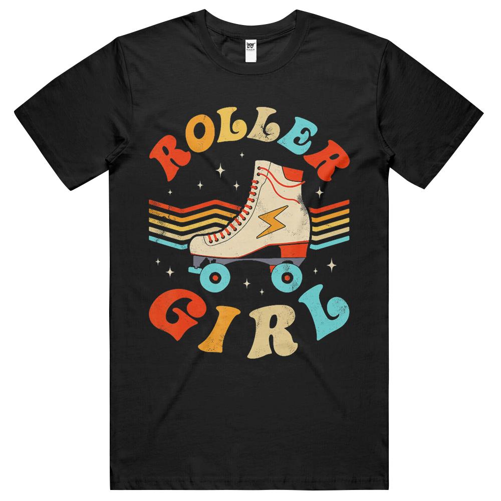 Roller Girl Skater Skating Retro Vintage 70S 80S Skates Gift T Shirts