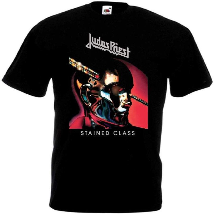 Judas Priest Stained Class Male T Shirt Black Poster