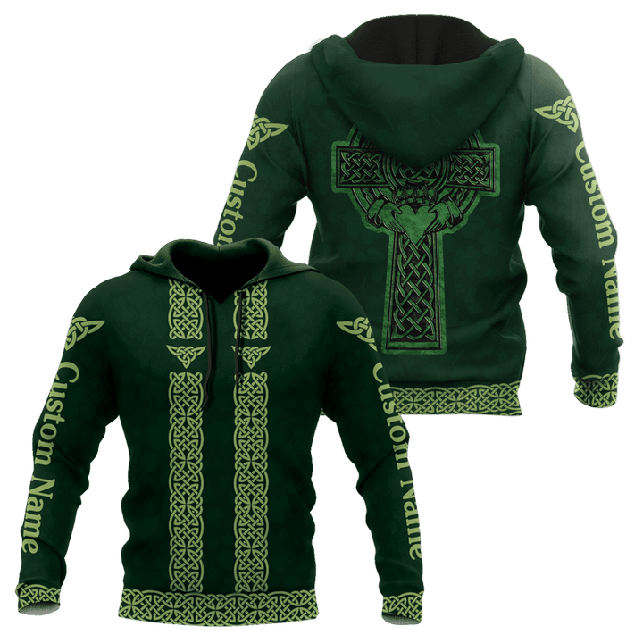 Customized Name Irish Saint Patrick’S Day 3D All Over Printed Shirts, Give Heart For Queen Shirt