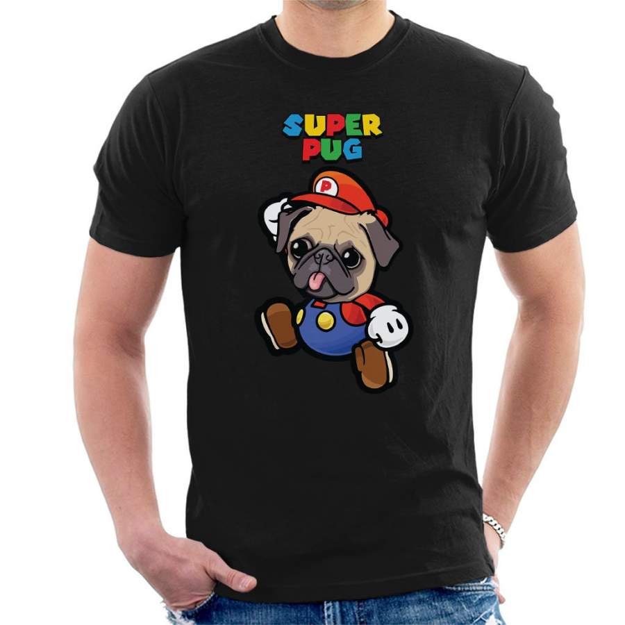 Super Mario Super Pug Men’s T-Shirt