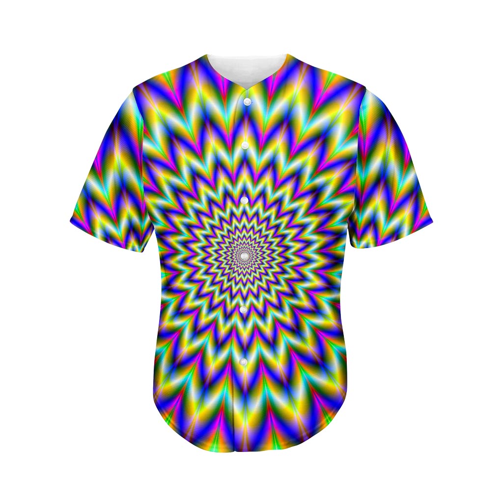 Twinkle Psychedelic Optical Illusion Men’S Baseball Jersey 3D Print ...