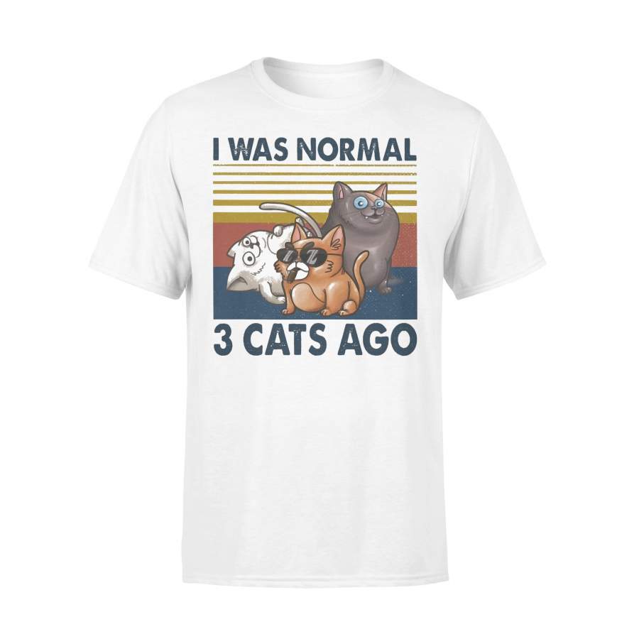 I Was Normal 3 Cats Ago Vintage T-shirt