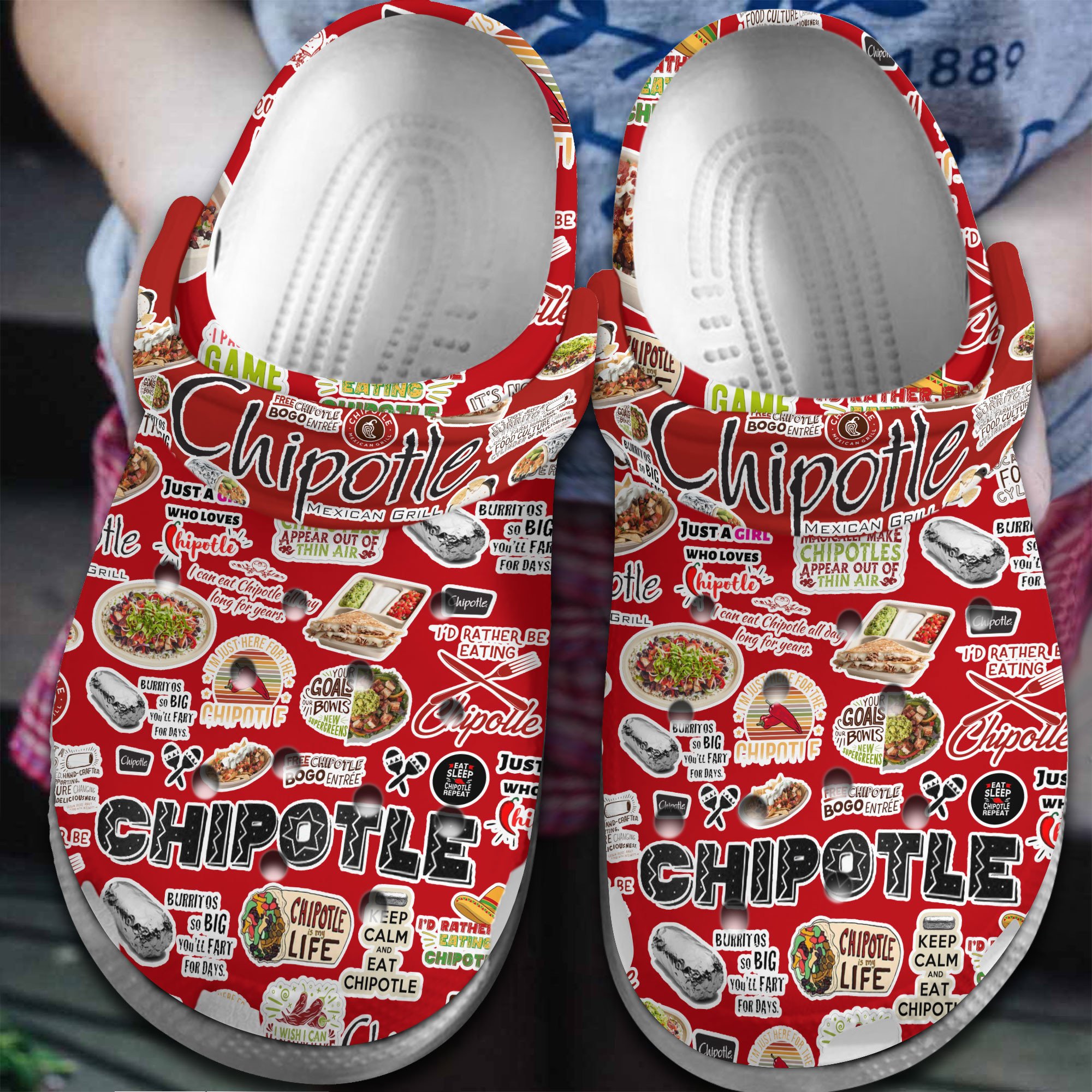 Chipotle Crocs Crocband Clogs Shoes Comfortable For Men Women and Kids 2