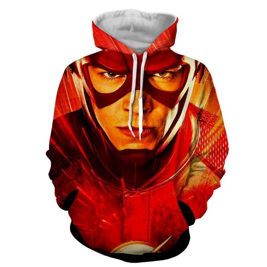Flash 3D Printed Hoodie - The Flash Jacket - Star Lab Hoodie ...