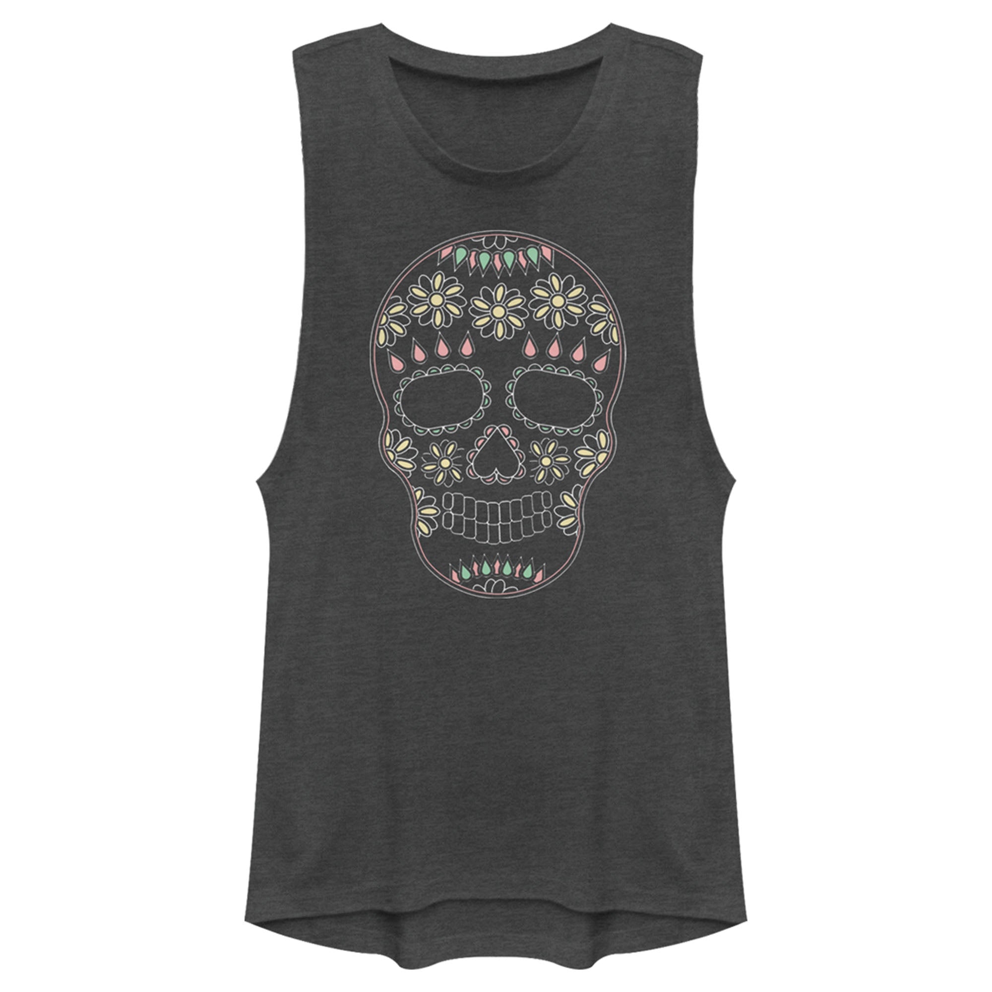 Lost Gods Junior’S Halloween Sugar Skull  Festival Muscle Tee