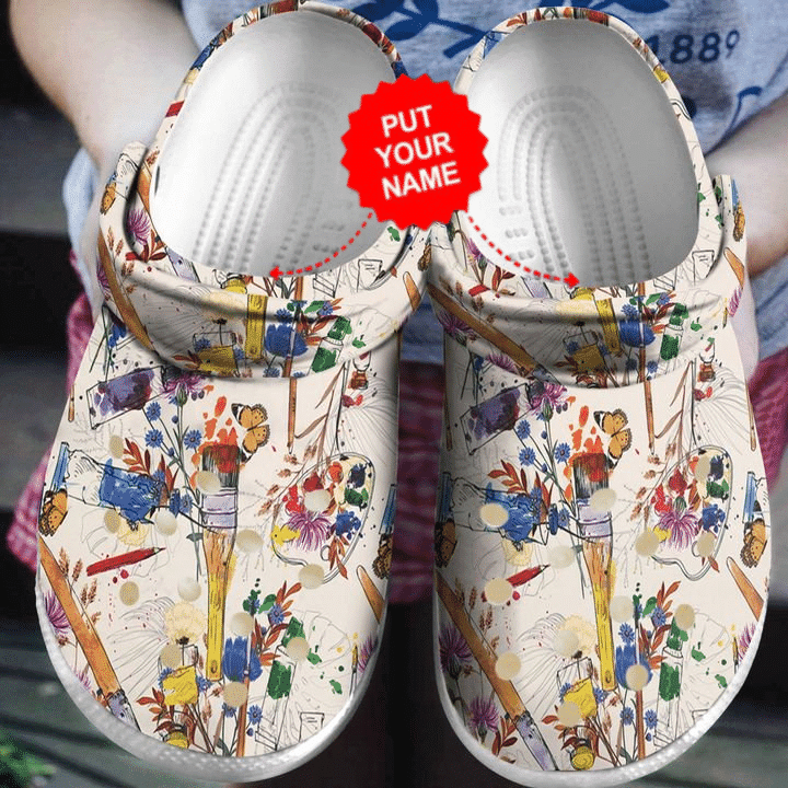 Colorful – Painting Wildflower Art Clog Shoes For Men And Women