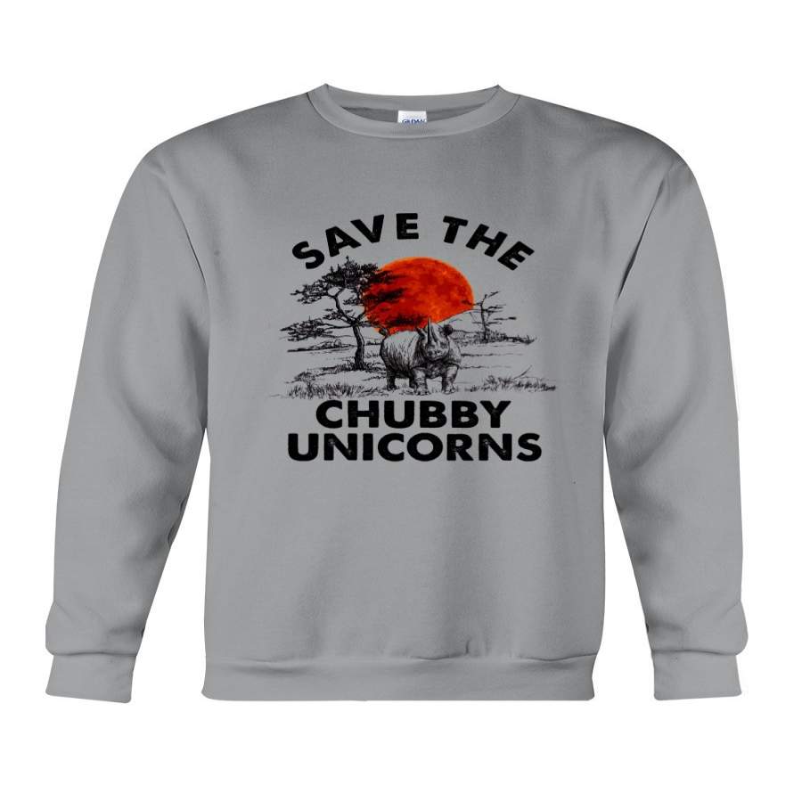 Save The Chubby Unicorns For Animal Lovers Sweatshirt