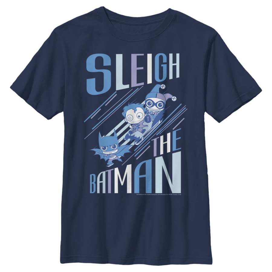 Batman Boy’s Christmas Sleigh the Hero  T Shirt