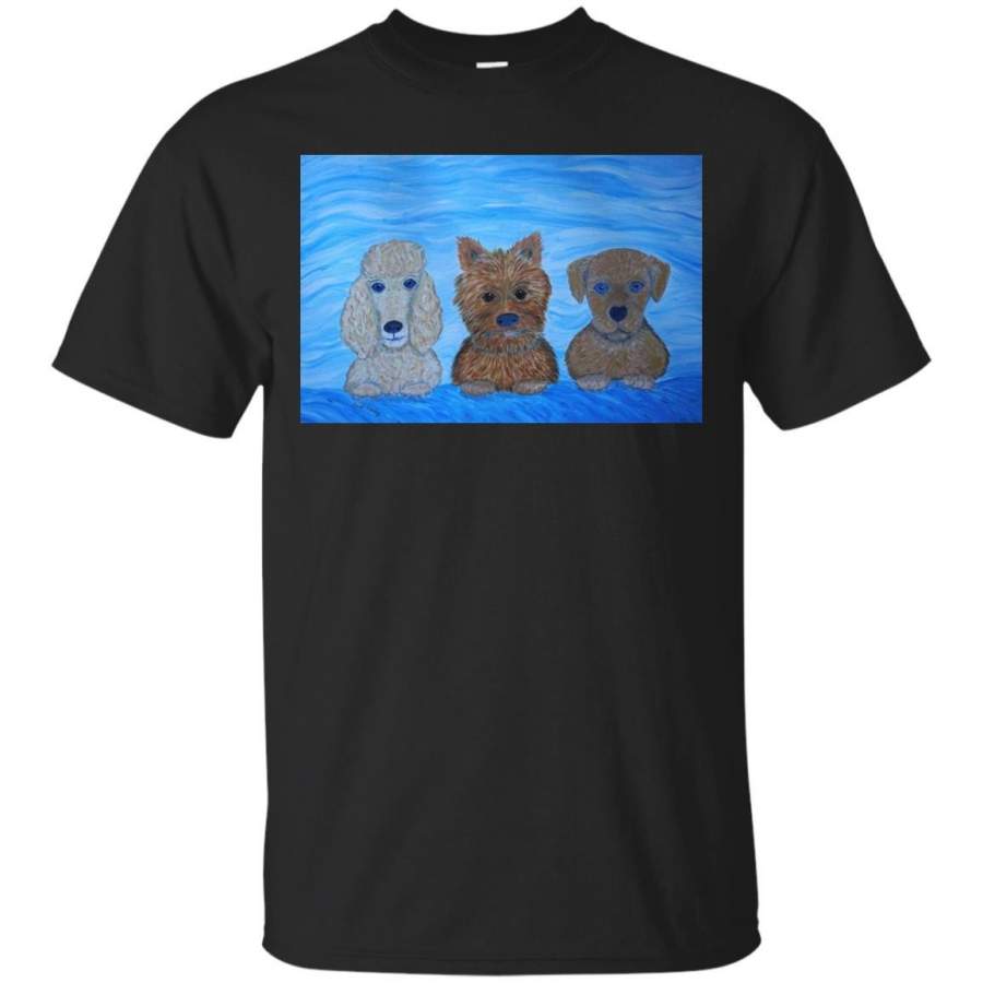 CUTE PUPS TURQUOISE BACKGROUND – Puppy Pals T Shirt & Hoodie