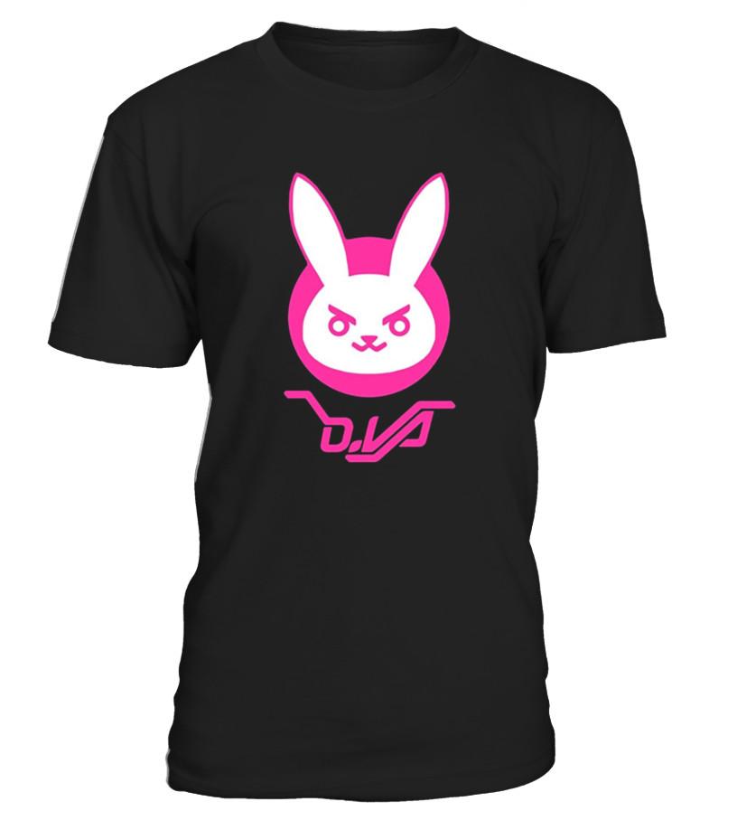 Overwatch D.Va Bunny Spray Tee Shirt T Shirts C-6Wf9Y