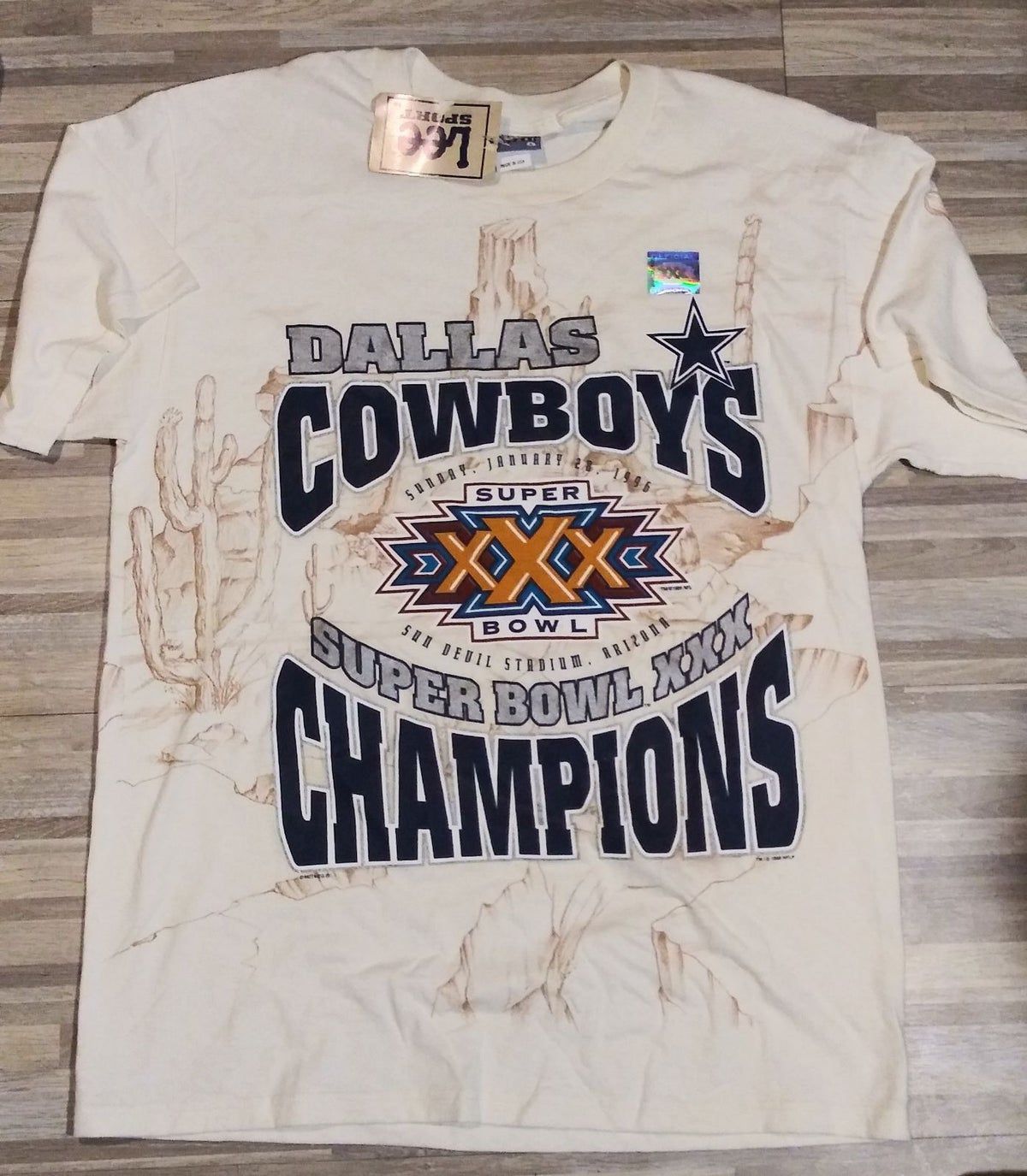 Vtg 1996 Dallas Cow Super Bowl Shirt