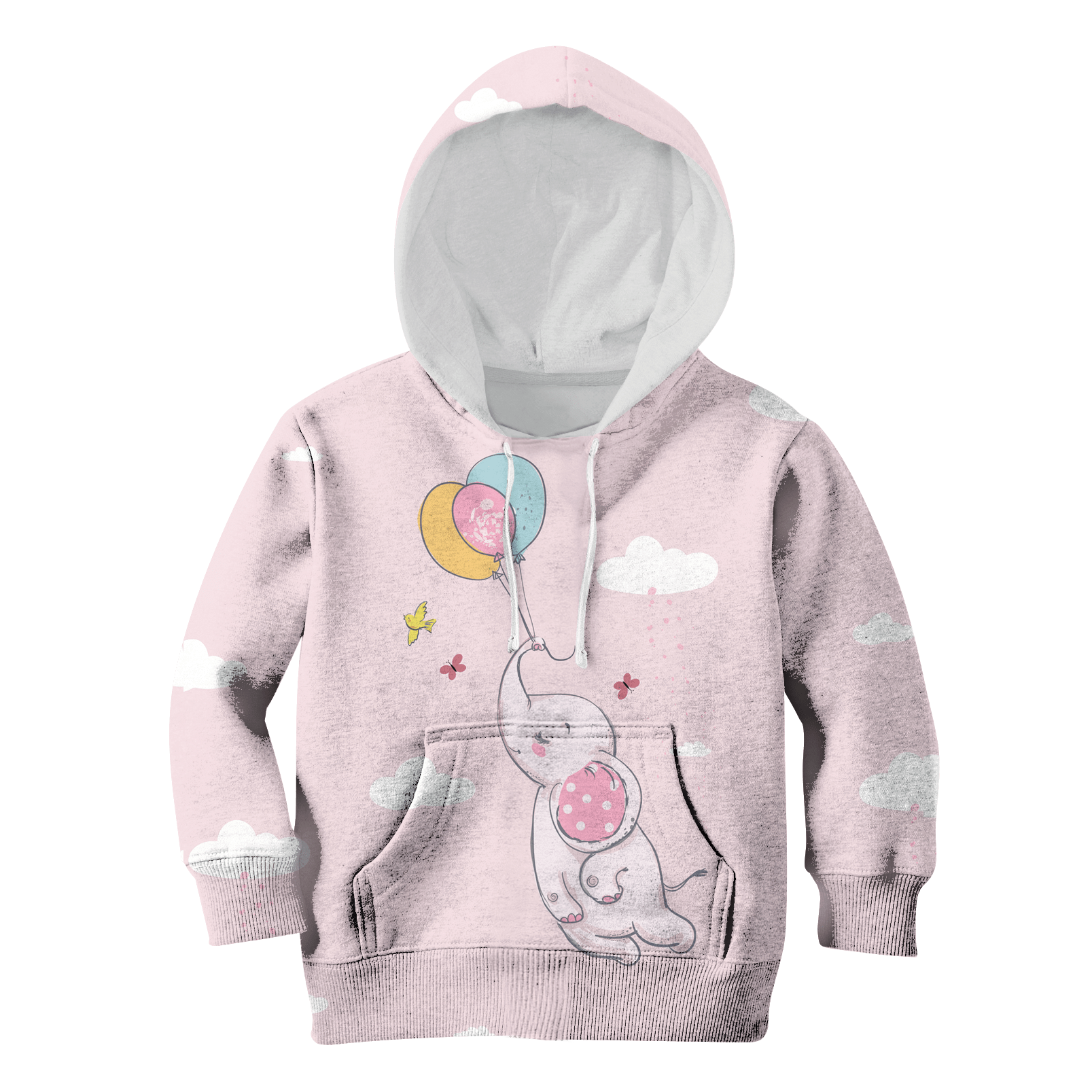 Elephant And Balloons Custom Hoodies T-Shirt Apparel