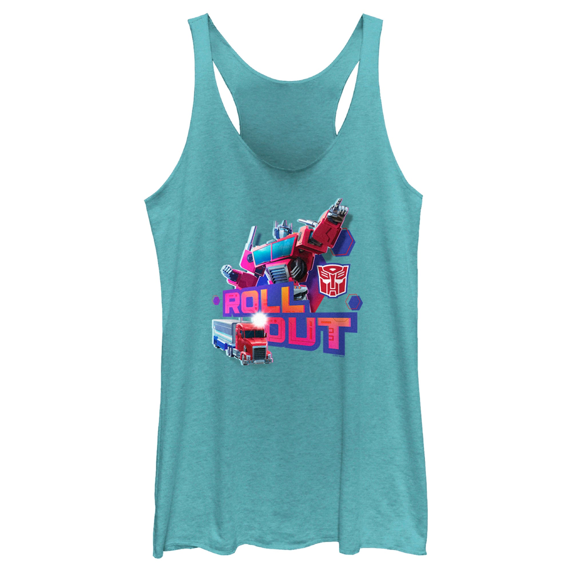 Women’S Transformers: Earthspark Optimus Prime Roll Out Racerback Tank Top