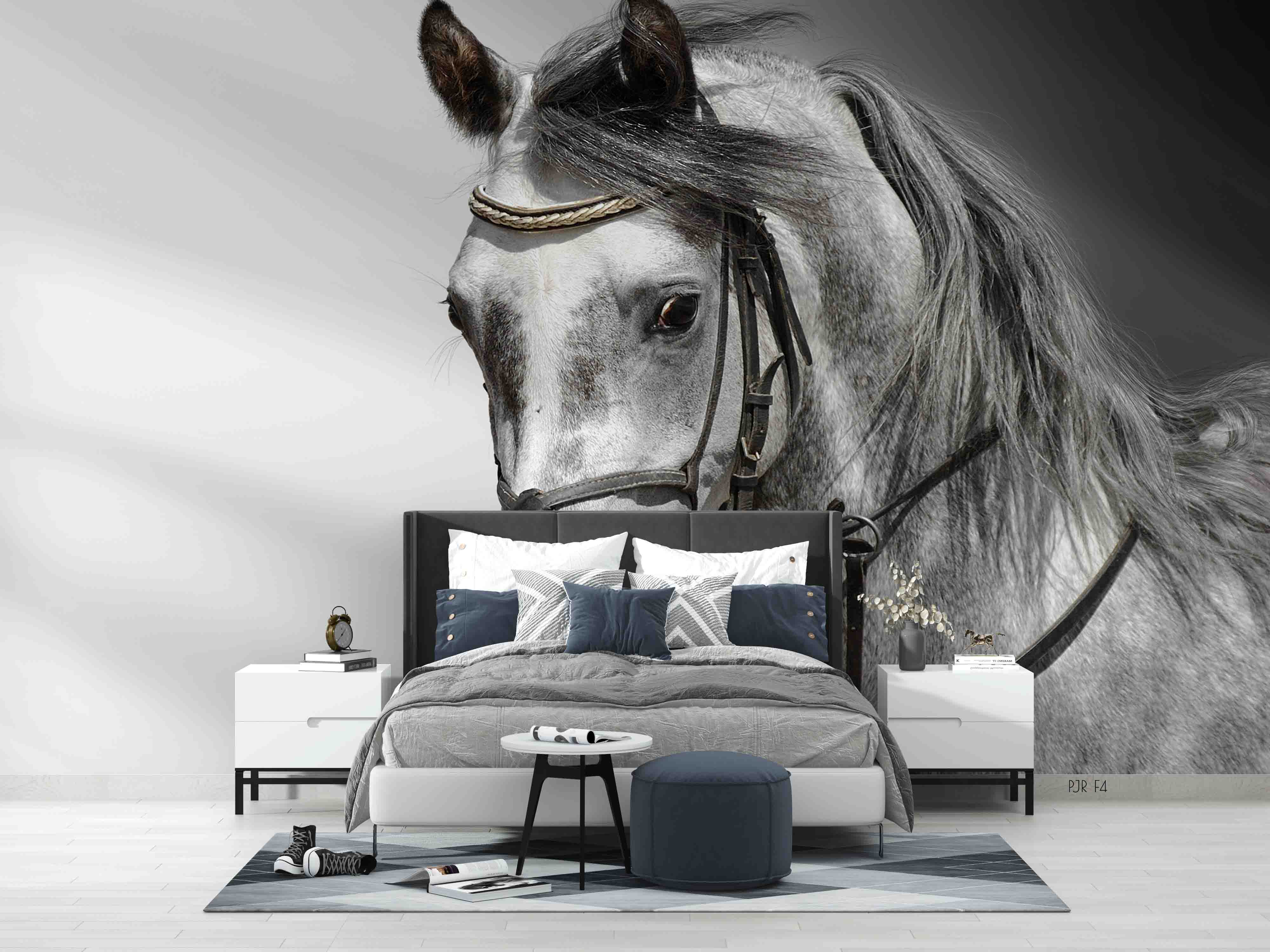 3D Animal Horse Wall Mural Wallpaper Wj 5171