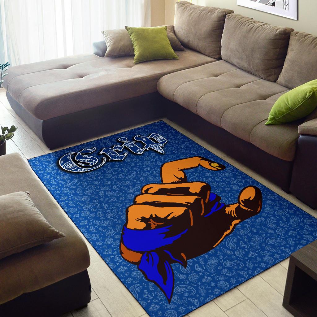 Crips Gang Area Rug A31 Wardrobe Collective