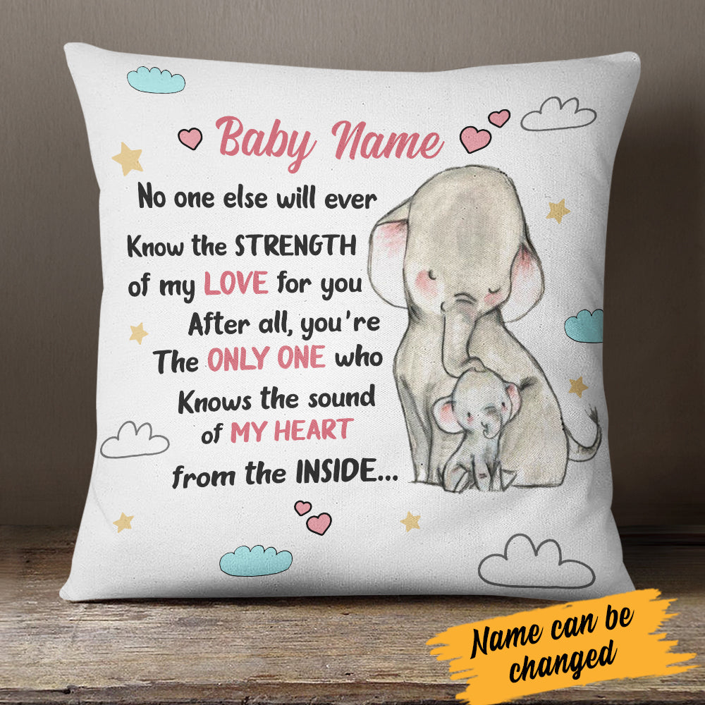 Personalized The Sound Of Elephant Mother Pillow FB241 73O34 (Insert Included)