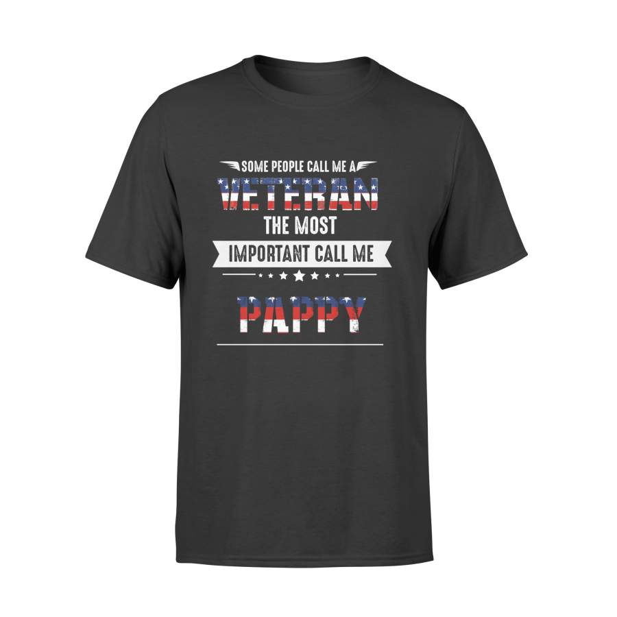 YOLOstuff Some people call me a veteran the most important call me PAPPY T-shirt