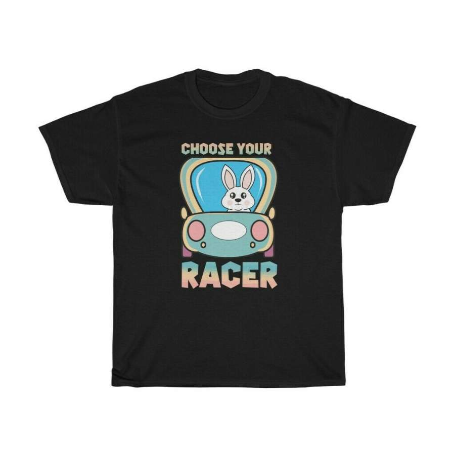 Rabbit Bunny Choose Your Racer Zoo Adult Unisex T-Shirt