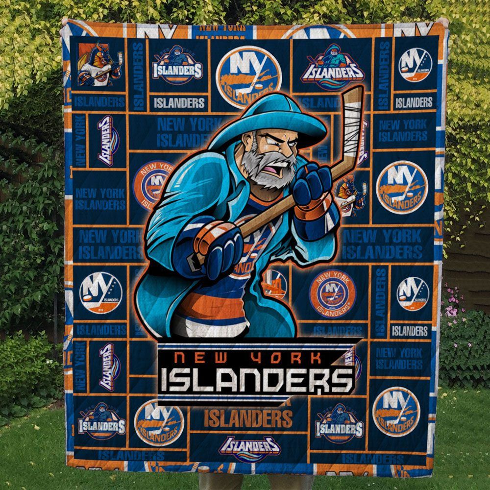 New York Islanders Quilt & Fleece Blanket – Gift For Christmas