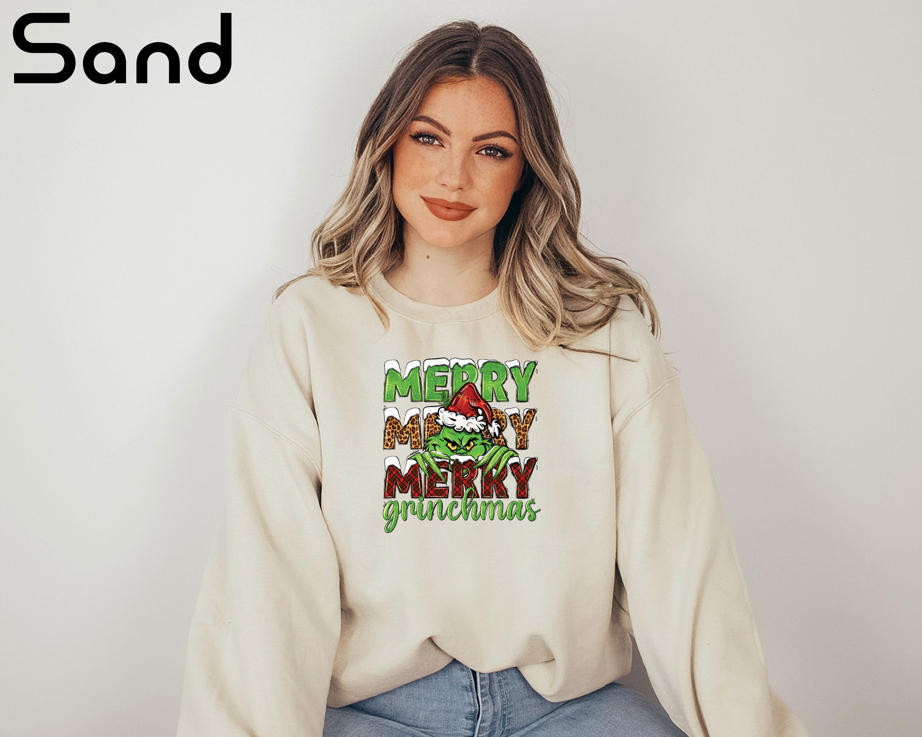 Merry Grinchmas Sweatshirt, The Grinch Sweatshirt, Funny Christmas Shirt, Xmas Tree Sweater, Grinch Stole Christmas, Merry Christmas