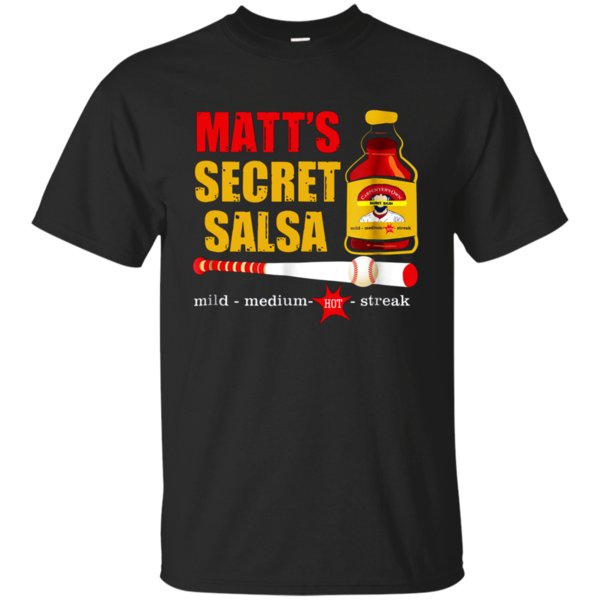 Top selling Carpenter Matt’s Secret Salsa Baseball Shirt G200 Gildan Ultra Cotton T-Shirt