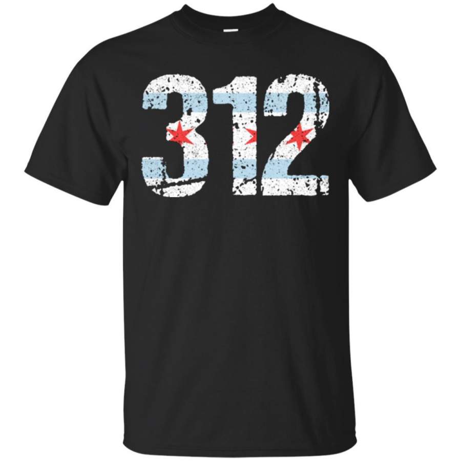 Chicago Shirt Chicago Flag 312 Area Code Vintage T Shirt