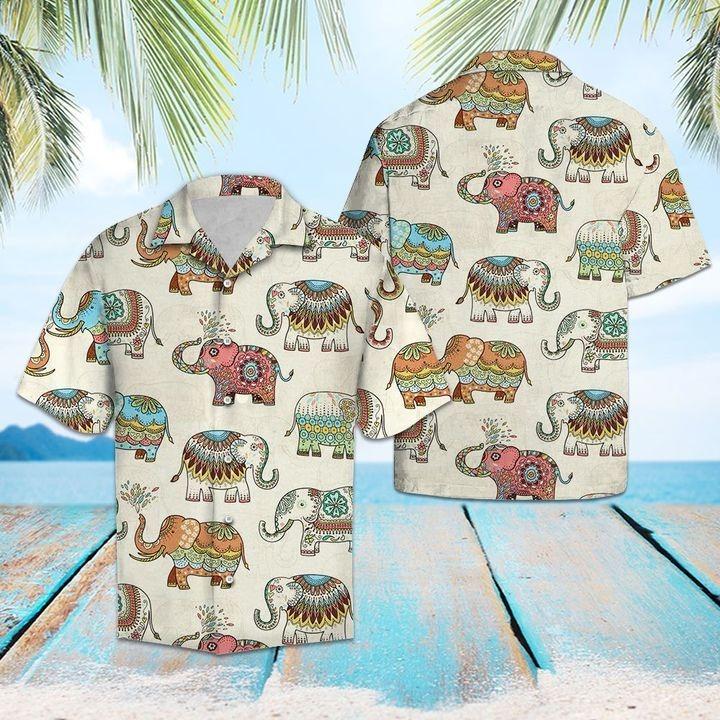 Mandala Elephants Hawaii Shirt Ha23000