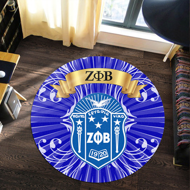 Zeta Phi Beta Round Rug – Sorority Vintage Style Round Rug